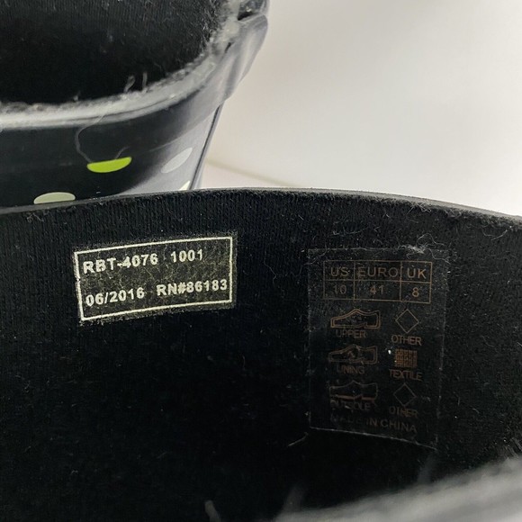 NWOB Capelli New York Womens Rain Ankle Booties Black Rainbow Polka Dot Size 10 - Picture 8 of 12